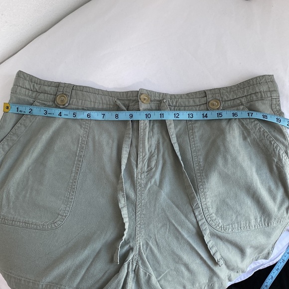 TORRID Linen Sage Green Drawstring Short Plus Size Short Sz 16 - Picture 8 of 10